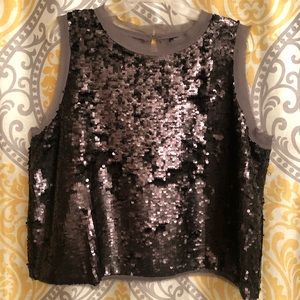 Who What Wear Sequin Crop Size 2X